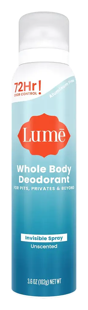 Lume Invisible Spray Deodorant Unscented