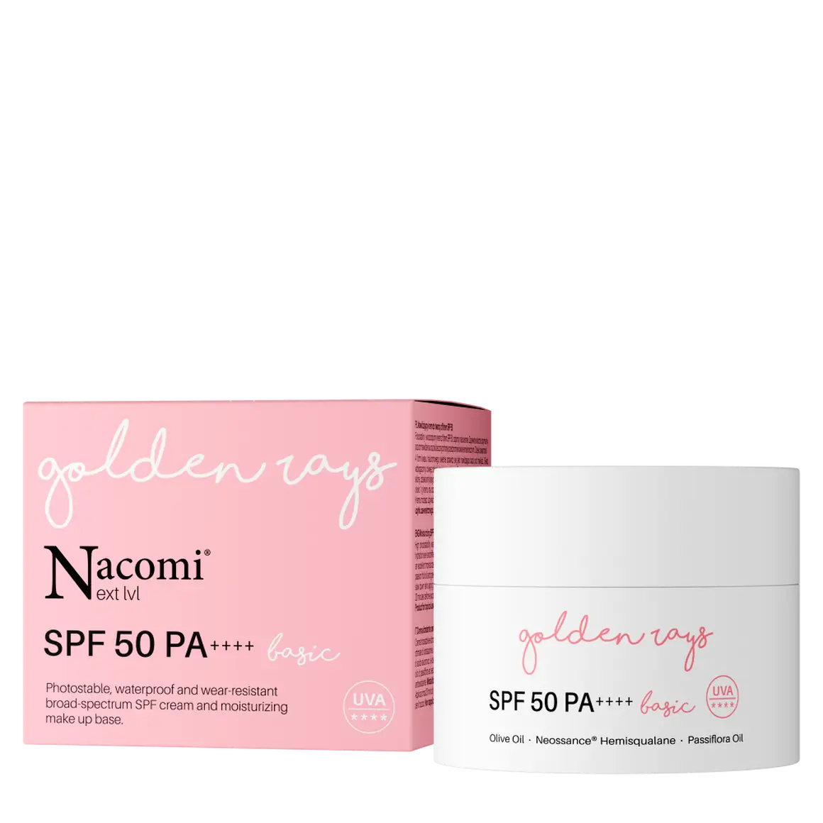 Nacomi Next Level Golden Rays Cream SPF 50 Basic