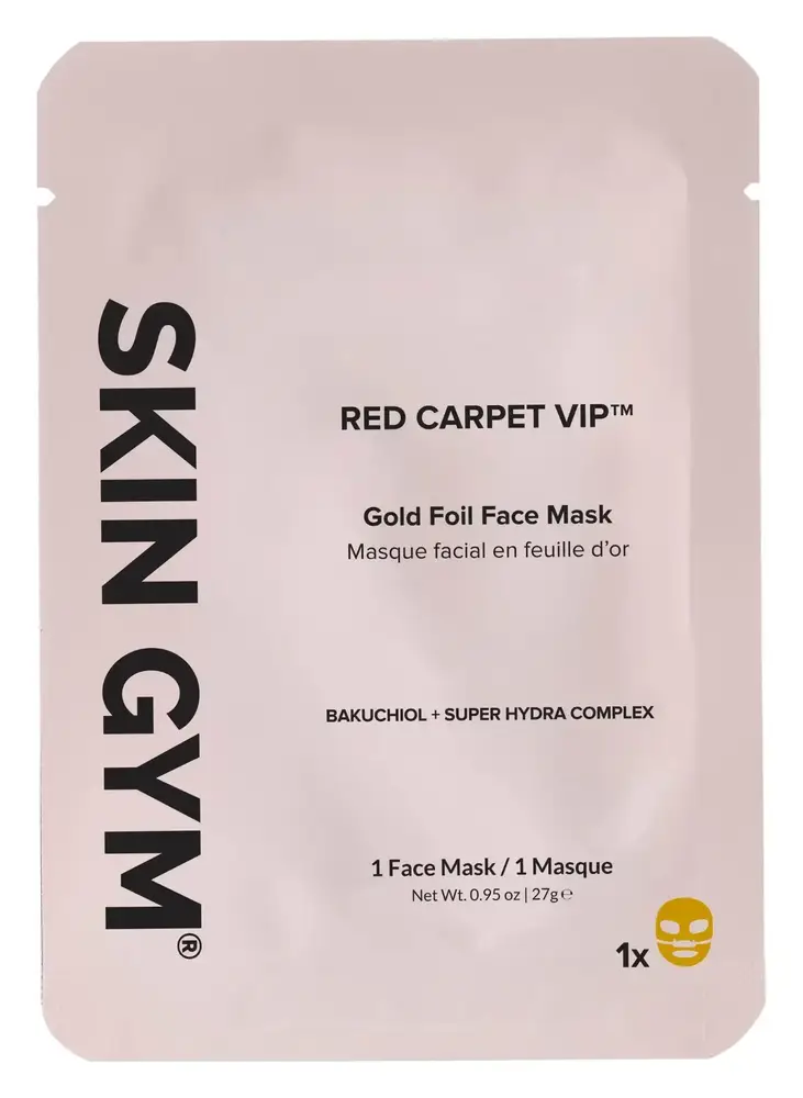 Skin Gym Red Carpet VIP Gold Foil Face Mask