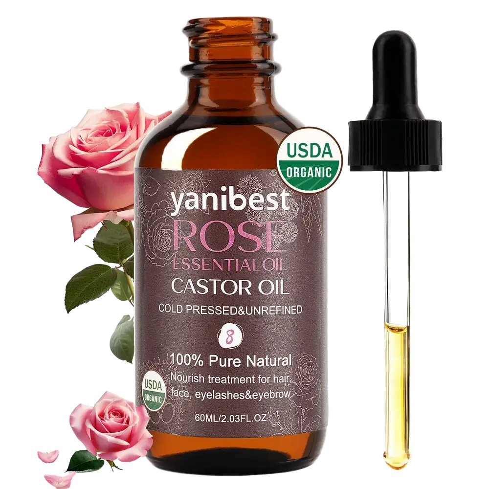 Yanibest 100% Pure Natural Rose Castor Oil