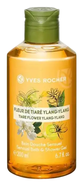 Yves Rocher Sensual Bath & Shower Gel Tiare Flower Ylang-Ylang