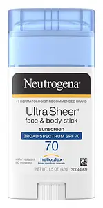 Neutrogena UltraSheer Face & Body Stick Sunscreen SPF 70