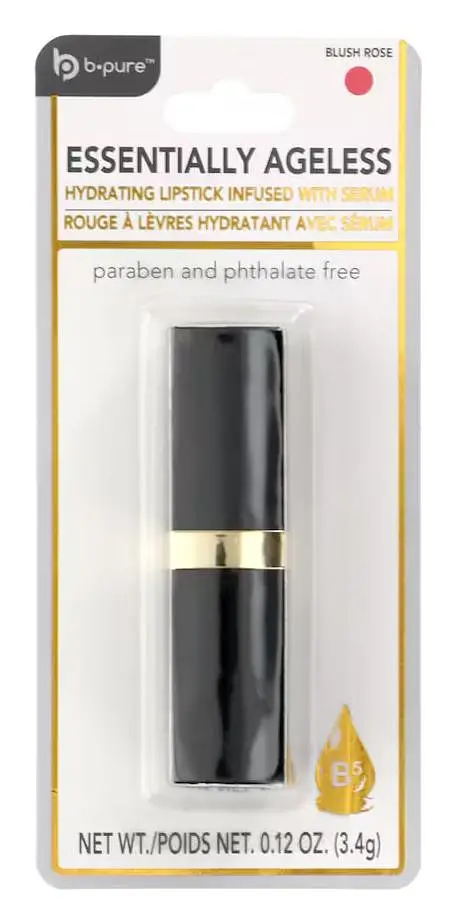 B-Pure Essentially Ageless Hydrating Serum Lipstick Blush Rose
