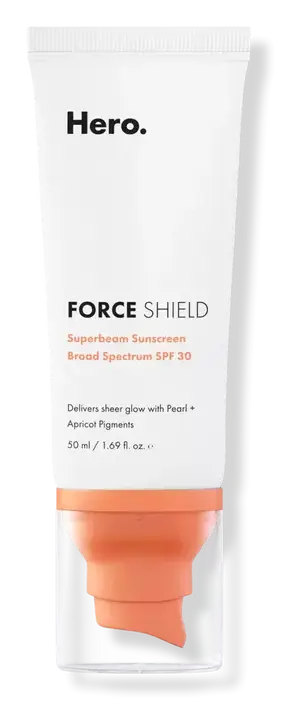 Hero Cosmetics Force Shield Superbeam Sunscreen Apricot SPF 30