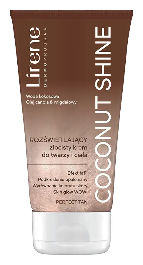 Lirene Perfect Tan Illuminating Golden Face And Body Cream Coconut Shine