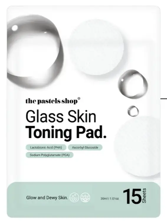 The Pastels Shop Glass Skin Toning Pad