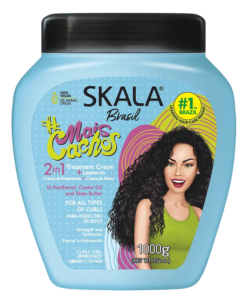 Skala #MaisCachos 2in1 Hair Treatment Conditioner for Curly Hair 35.2 oz Expert