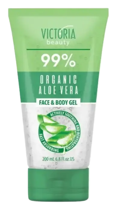 Victoria Beauty Cooling Gel for Face and Body with 99% Aloe Vera