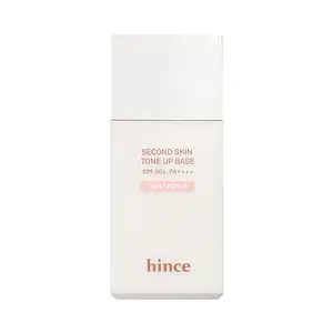 hince Second Skin Tone Up Base Light Peach