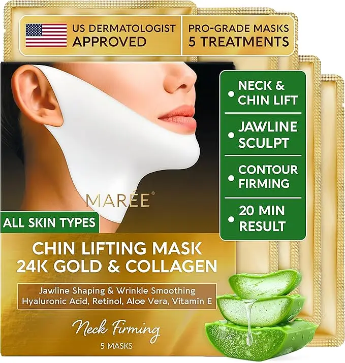 Marée Chin Lifting Mask 24K Gold & Collagen