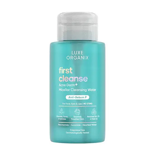 Luxe Organix First Cleanse Acne Derm+ Micellar Cleansing Water