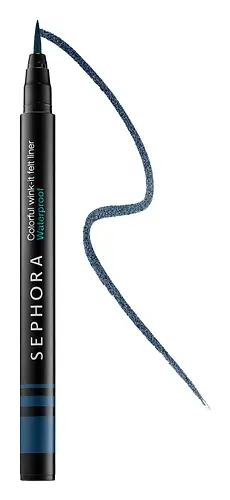 Sephora Collection Colorful Wink-It Felt Tip Liquid Waterproof Eyeliner Midnight Navy