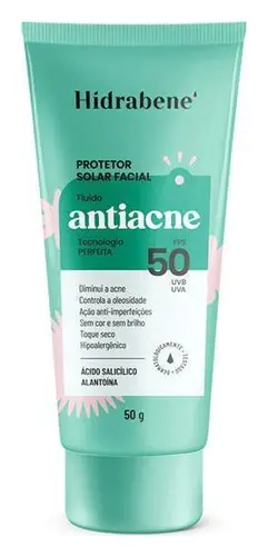 Hidrabene Protetor Solar Facial Antiacne FPS 50