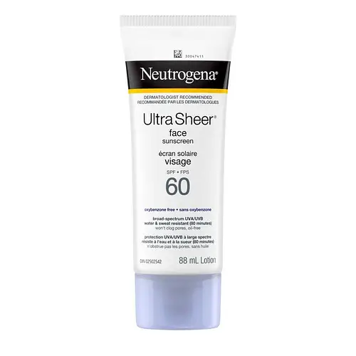 Neutrogena Ultra Sheer Face Sunscreen SPF 60 Canada