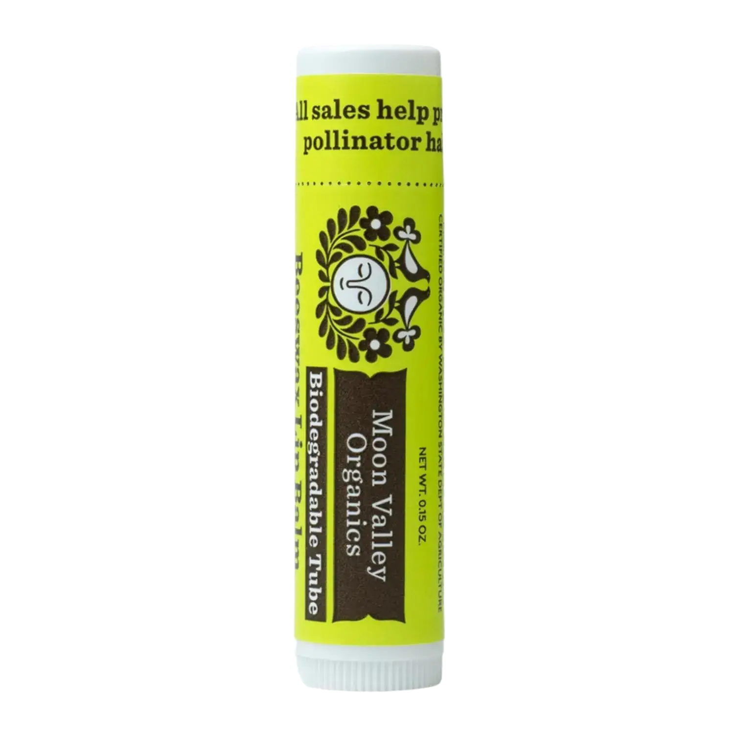 Moon Valley Organics Beeswax Lip Balm Tropical Coconut Lime