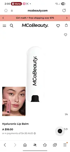 MCoBeauty. Hyaluronic Lip Balm