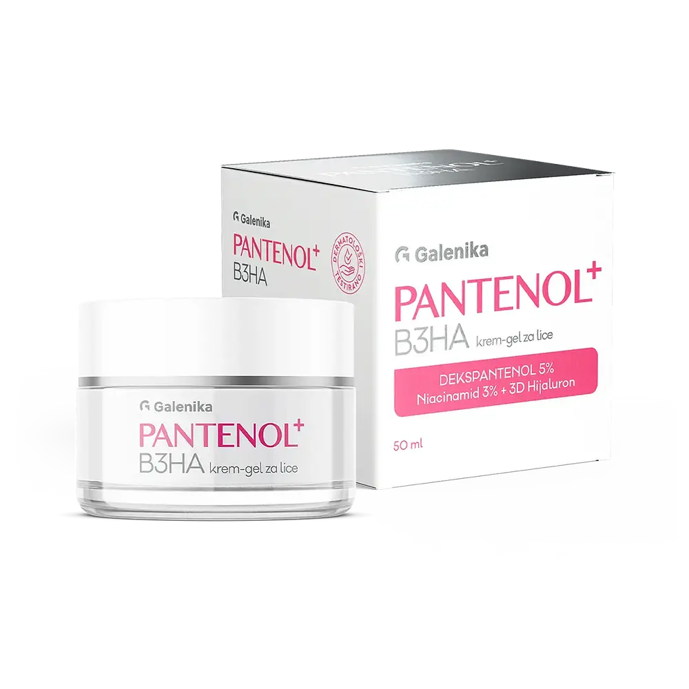 Galenika PANTENOL + B3HA, krem-gel za lice