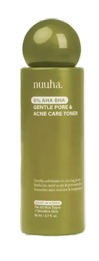 Nuuha Beauty 6% AHA BHA Gentle Pore & Acne Care Toner