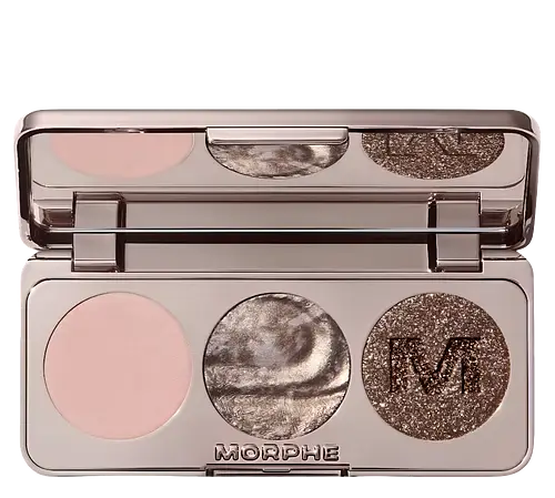 Morphe Dazzling Metallics Eyeshadow Trio Platinum Bombshell