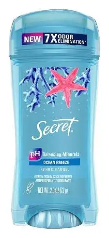Secret Fresh Clear Gel Antiperspirant Deodorant Ocean Breeze