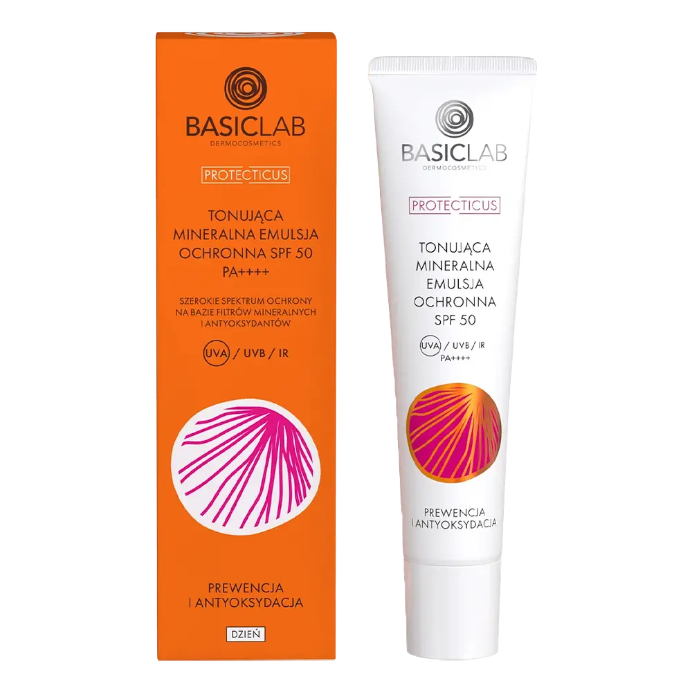 BasicLab Protecticus Tonująca Mineralna Emulsja Ochronna SPF 50 PA++++