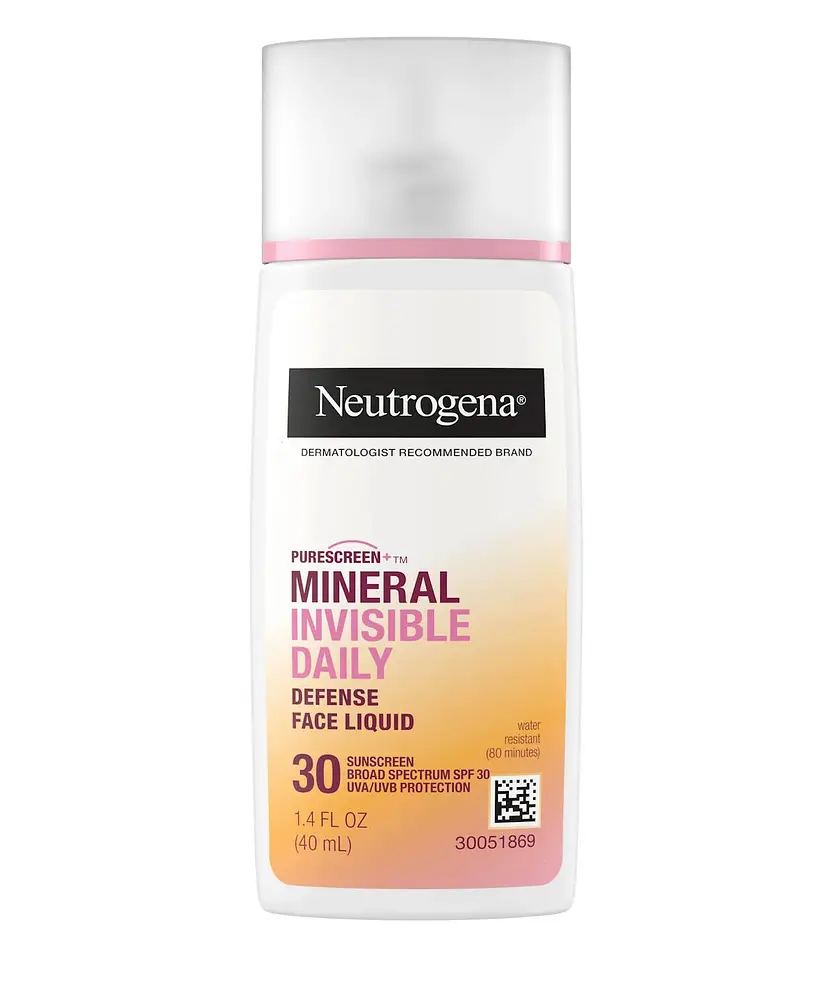 Neutrogena Purescreen+ Mineral Invisible Daily Defense Face Liquid SPF 30