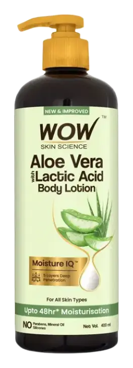 Wow Skin Science Aloevera and Lactic Acid Body Lotion