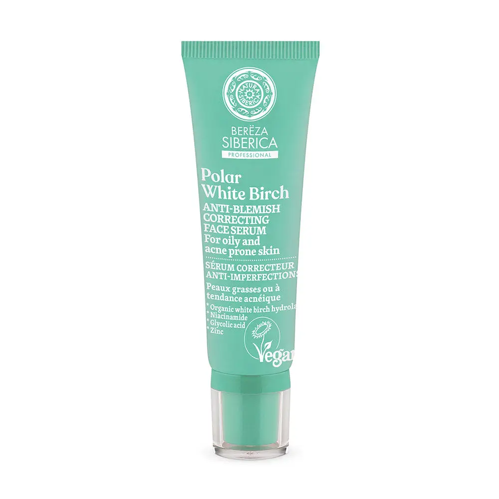 Natura Siberica Polar White Birch Anti-Blemish Correcting Face Serum UK