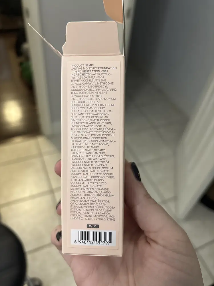 Carslan LASTING MOISTURE FOUNDATION (THIRD GENERATION) W01 W01 Dry Skin