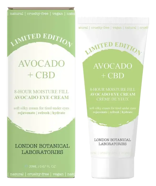 London Botanical Laboratories Avocado + CBD 8-Hour Moisture Fill Eye Cream