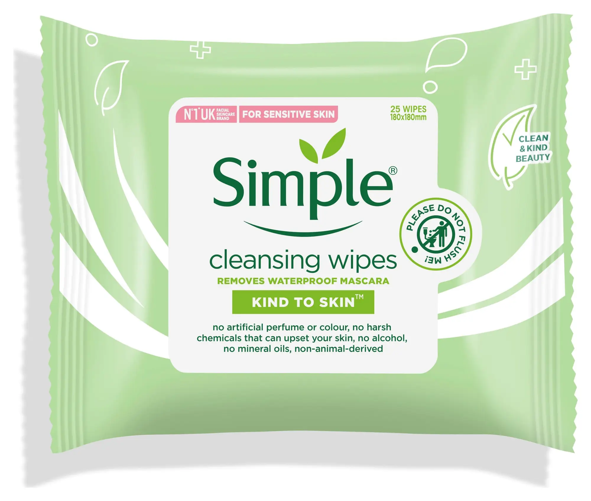 Simple Skincare Kind To Skin Cleansing Facial Wipes UK