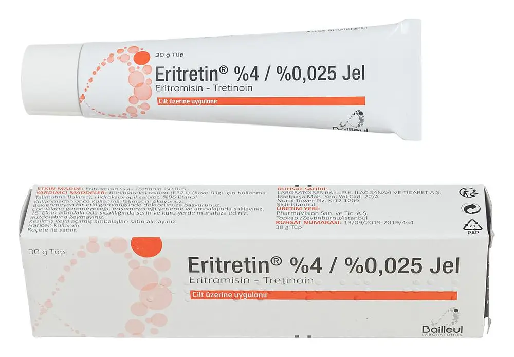 Laboratories Bailleul Eritretin %4 / %0.025 Jel