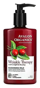 Avalon Organics Wrinkle Therapy with CoQ10 & Rosehip Cleansing Milk