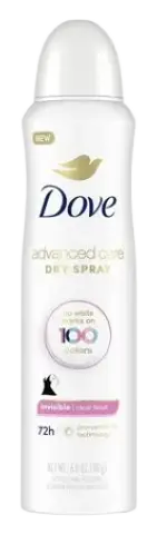 Dove Advanced Care Dry Spray Clear Finish