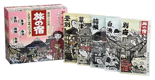 Kracie Tabi no Yado Clear - Assorted Series Pack (Kusatsu, Noboribetsu, Hakone, & Beppu)