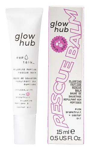 Glow Hub Beauty Pep Talk Plumping Peptide Rescue Balm Grapefruit