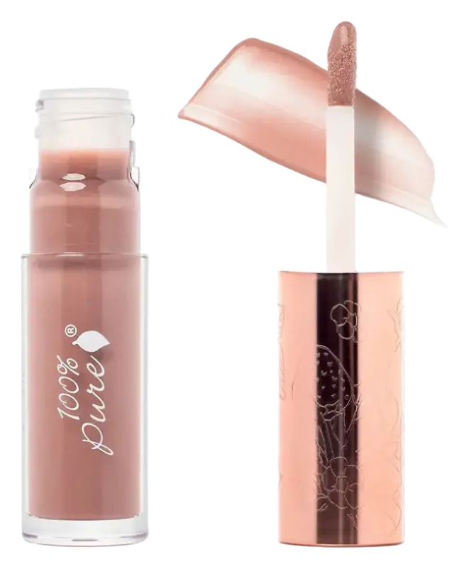100% Pure Fruit Pigmented Lip Gloss Pink Caramel