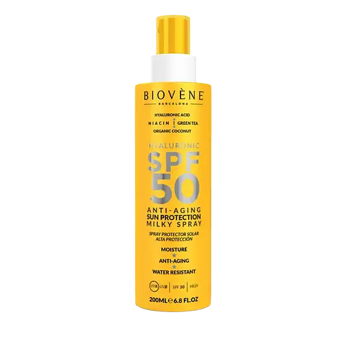 Biovène Barcelona Hyaluronic SPF 50 Anti-Aging Sun Protection Milky Spray