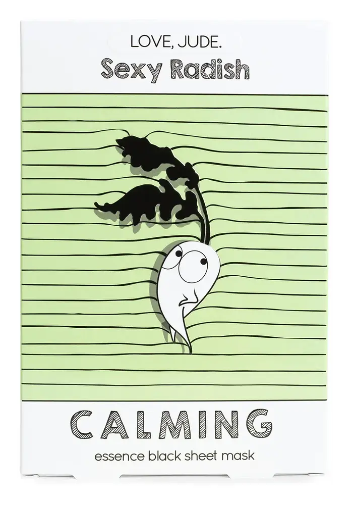 Love, Jude Sexy Radish Calming Essence Black Sheet Mask