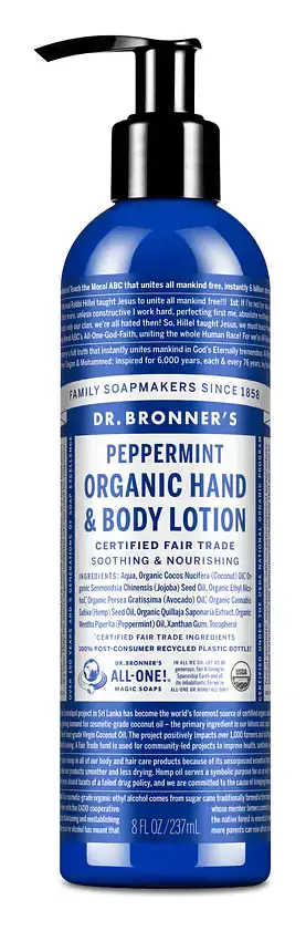 Dr. Bronner's Hand & Body Lotion Peppermint