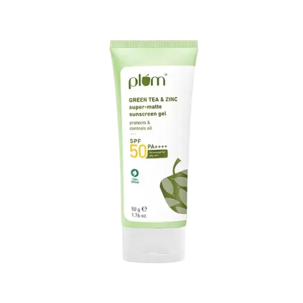 Plum Goodness Green Tea & Zinc Super-Matte Sunscreen Gel SPF 50