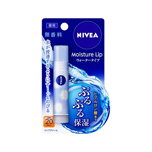 Nivea Moisture Lip Water Type Balm SPF 20 Unscented