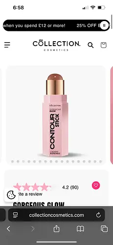 Collection Cosmetics Gorgeous glow contour stick