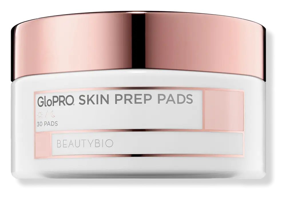 BeautyBio GloPRO Skin Prep Pads Clarifying Skin Cleansing Wipes with Peptides