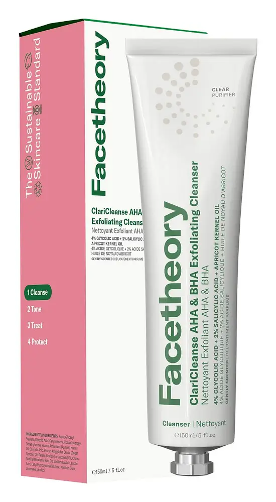 FaceTheory Claricleanse AHA & BHA Exfoliating Cleanser Mandarin