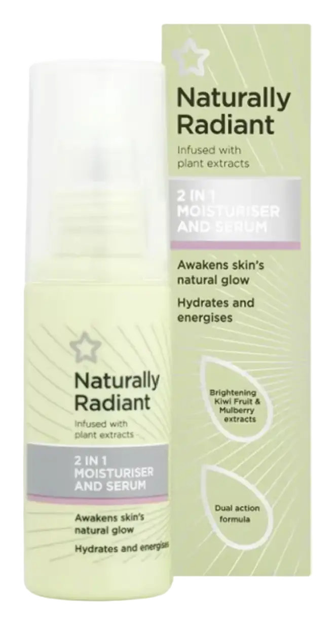 Superdrug Naturally Radiant 2 In 1 Moisturiser & Serum