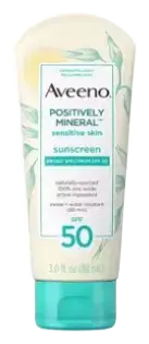 Aveeno Positively Mineral Sensitive Skin Sunscreen - SPF 50