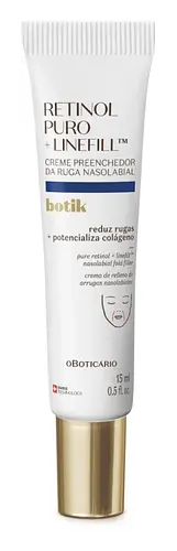 O Boticário Creme Preenchedor da Ruga Nasolabial Botik Retinol Puro + Linefill