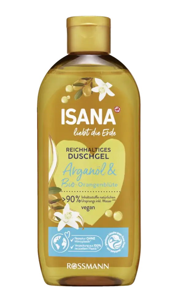 ISANA Reichhaltiges Duschgel Arganöl & Bio-Orangenblüte