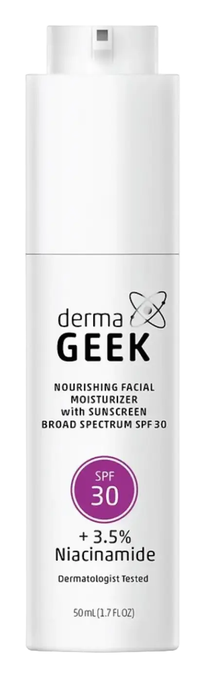 DermaGeek Nourishing Facial Moisturizer with Sunscreen Broad Spectrum SPF 30